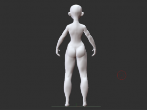 female base mesh 3D Model