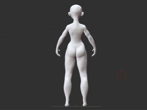 female base mesh 3D Model