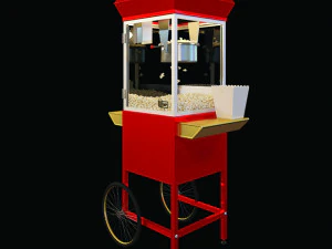 carrito de palomitas de ma&iacute;z Modelo 3D
