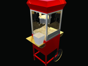 popcorn cart 3D Model