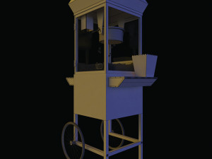 popcorn cart 3D Model