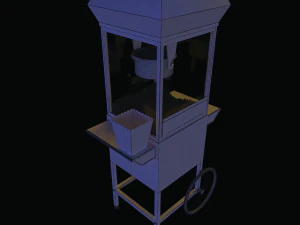 popcorn cart 3D Model