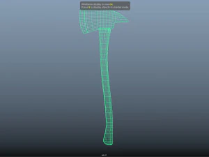 firefighter axe 3D Model