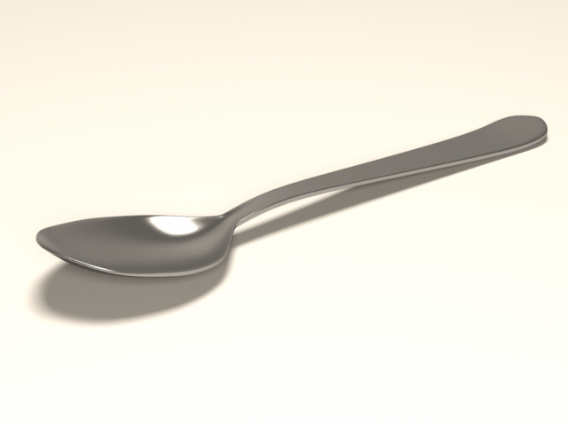 tea spoon 3D Model .c4d .max .obj .3ds .fbx .stl .blend