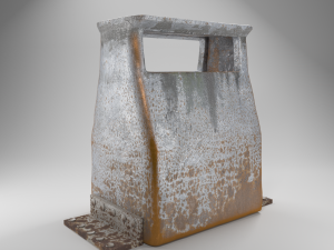 rusted trashcan 3D Model