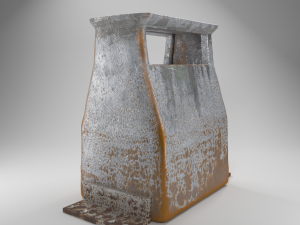rusted trashcan 3D Model