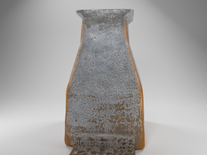 rusted trashcan 3D Model