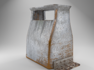 rusted trashcan 3D Model