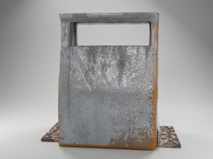 rusted trashcan 3D Model