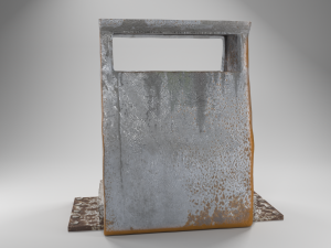 rusted trashcan 3D Model