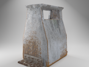 rusted trashcan 3D Model