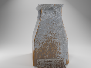 rusted trashcan 3D Model
