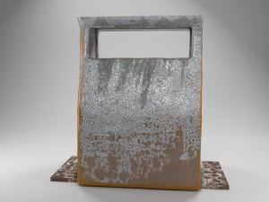 rusted trashcan 3D Model