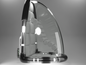 capsule spaceship and power core Modelo 3D