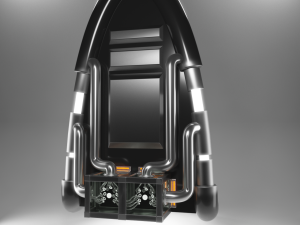 capsule spaceship and power core Modelo 3D
