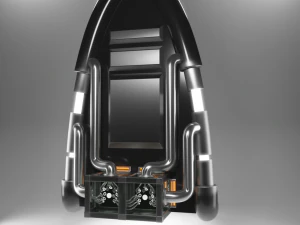 капсула космічний корабель і силове ядро 3D Модель