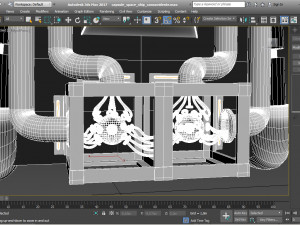 capsule spaceship and power core Modelo 3D
