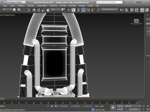 capsule spaceship and power core Modelo 3D