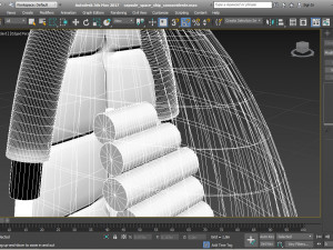 capsule spaceship and power core Modelo 3D