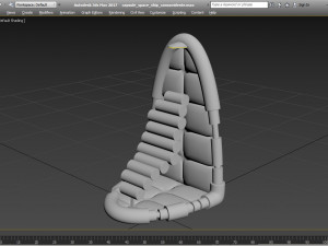 capsule spaceship and power core Modelo 3D