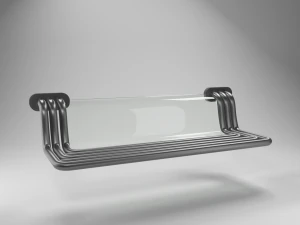 straat science fiction bankje 3D Model