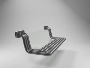 street science fiction bench 3D Model