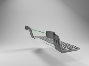 street science fiction bench 3Dモデル