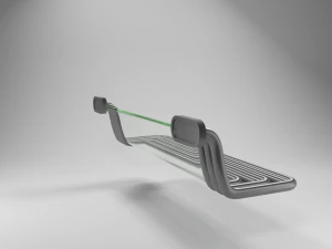street science fiction bench 3D Model