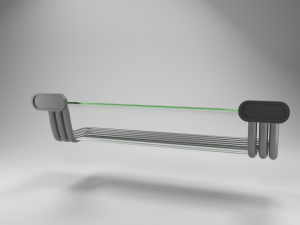 street science fiction bench 3Dモデル