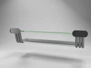 street science fiction bench 3D Model
