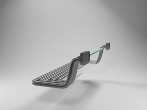 street science fiction bench 3Dモデル