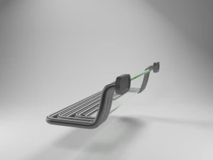 street science fiction bench 3D Model