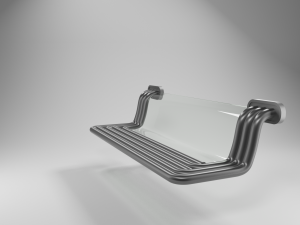 street science fiction bench 3Dモデル