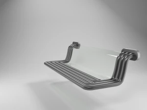 street science fiction bench 3D Model
