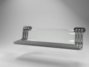 street science fiction bench 3D Model