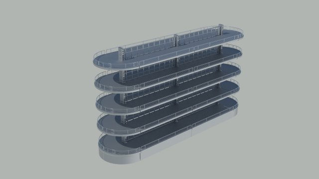 island shelf 3D Model .c4d .max .obj .3ds .fbx .stl .blend 