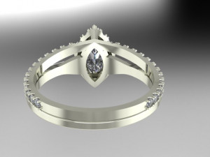 ring for marquise 3D 모델