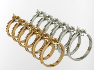 ring for marquise 3D 모델