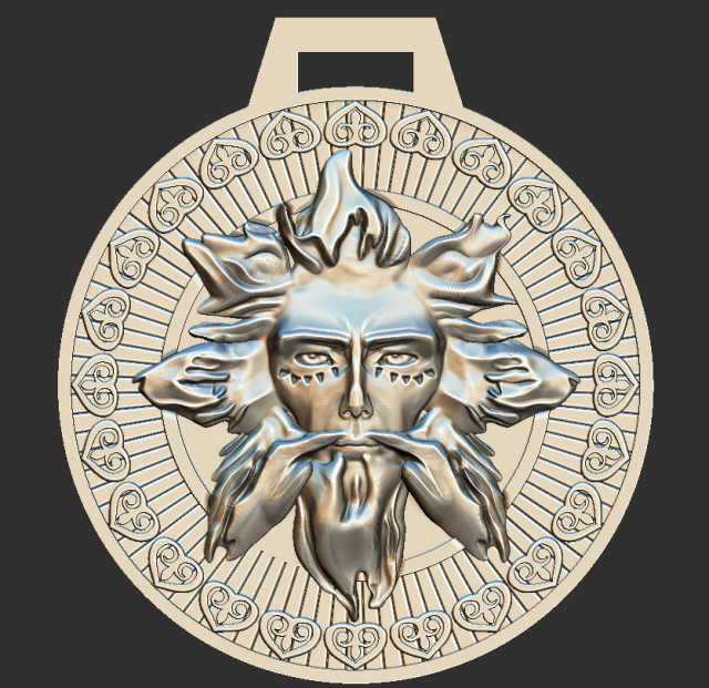 amulet dazhdbog 3D 모델 .c4d .max .obj .3ds .fbx .stl .blend 