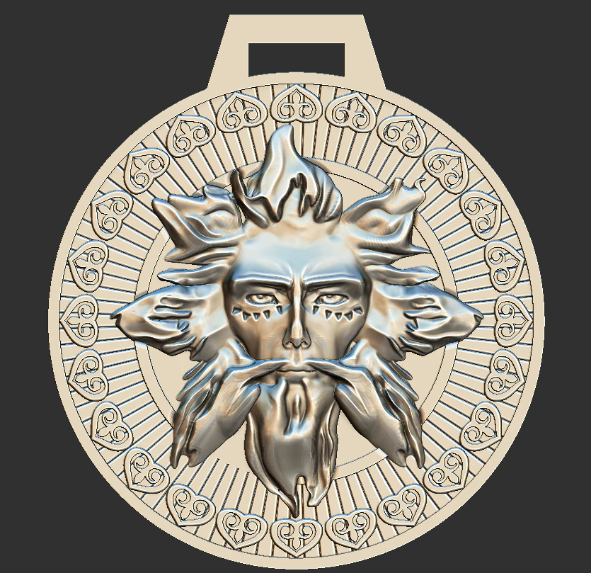 amulet dazhdbog 3D Model .c4d .max .obj .3ds .fbx .stl .blend 