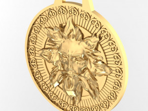 amulet dazhdbog 3D 모델