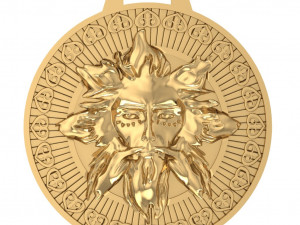 amulet dazhdbog 3D 모델
