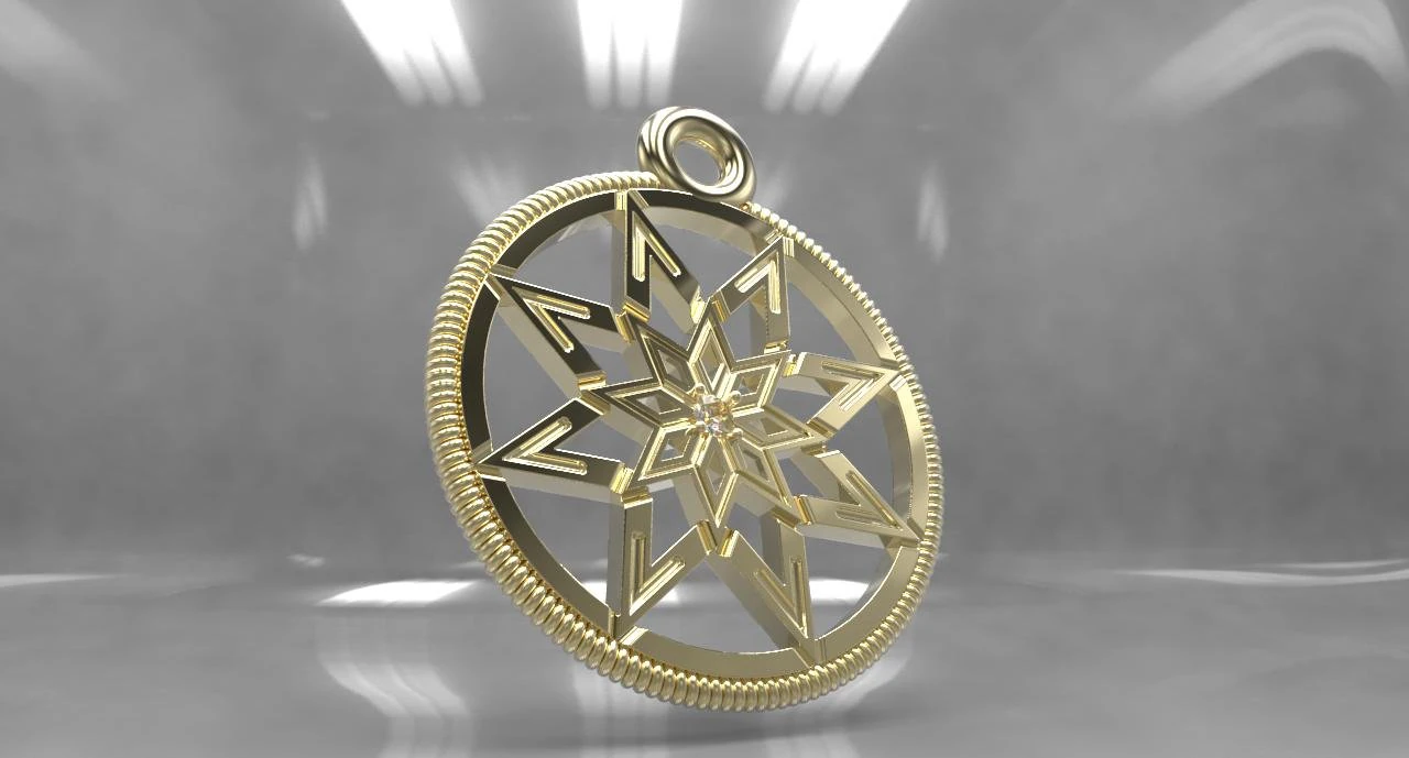 slavic amulet 3D Model .c4d .max .obj .3ds .fbx .stl .blend