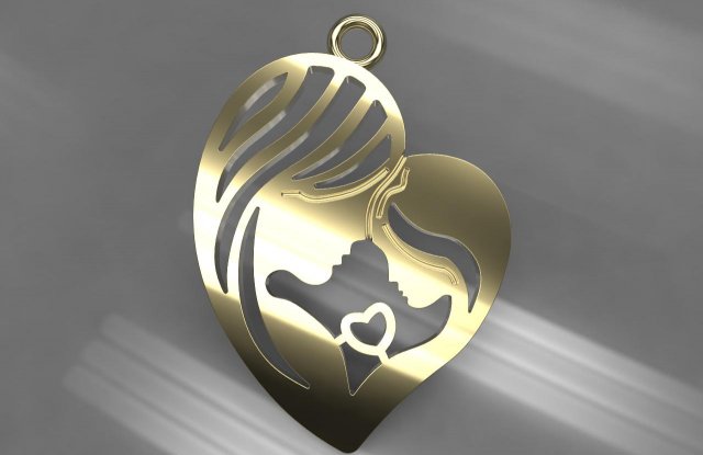 suspension mother with baby 3D Model .c4d .max .obj .3ds .fbx .stl .blend