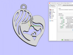 suspension mother with baby 3D Model