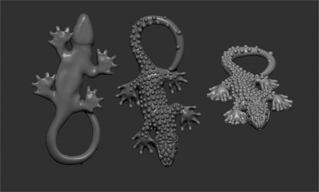 golden lizard 3Dプリントモデル .c4d .max .obj .3ds .fbx .stl .blend
