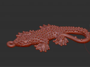golden lizard 3D Print Model