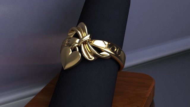 ring love Model 3D .c4d .max .obj .3ds .fbx .stl .blend