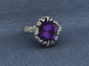 kochutt ring with petals 3D Model