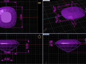 kochutt ring with petals Model 3D